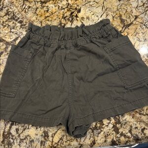 UNIONBAY High Waist Dark Green Shorts